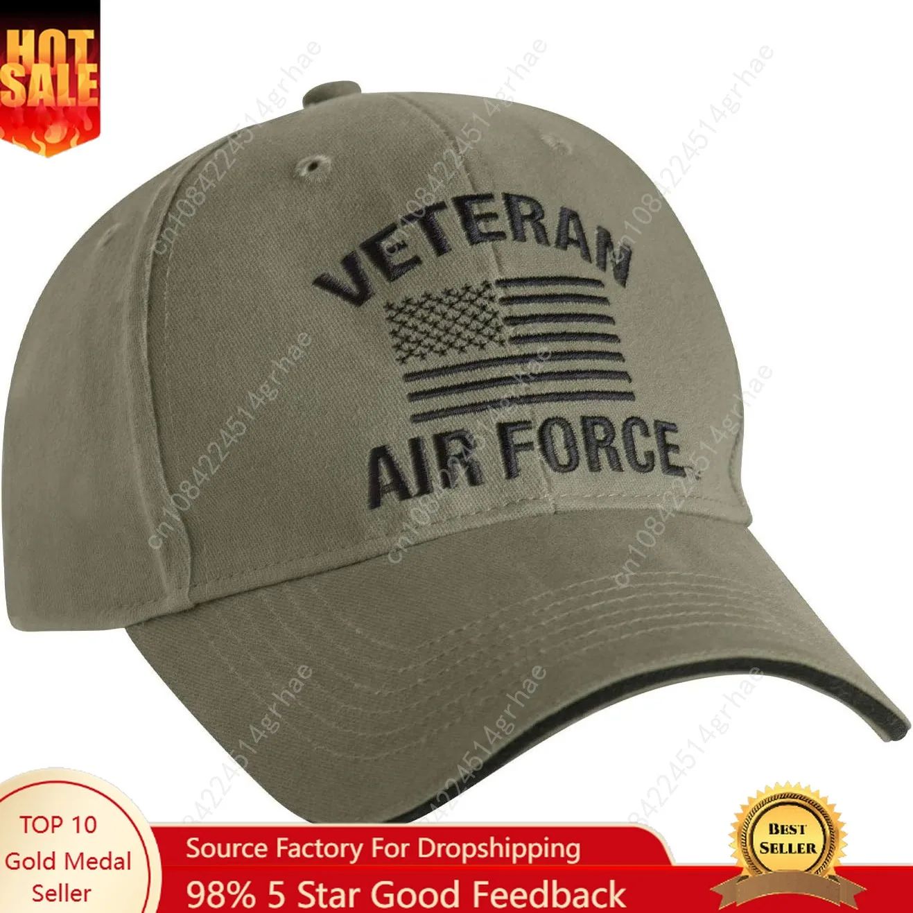 

Rothco Vintage Veteran Low Profile Cap - Baseball Cap with Veteran Text and Adjustable Back