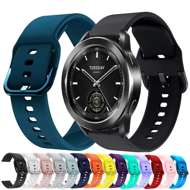 Silicone Band For Xiaomi Watch 2 Pro Quick Release Soft Sports Strap For Xiaomi Watch S4 S3 S2 S1 Mi Color 2 Bracelet Watchband
