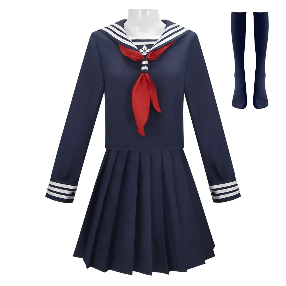 Game Silent Hill F Shimizu Hinako Cosplay Costume JK Sailor Uniform Pleated Skirt School Anime Halloween Costume Stage Outfit view 2