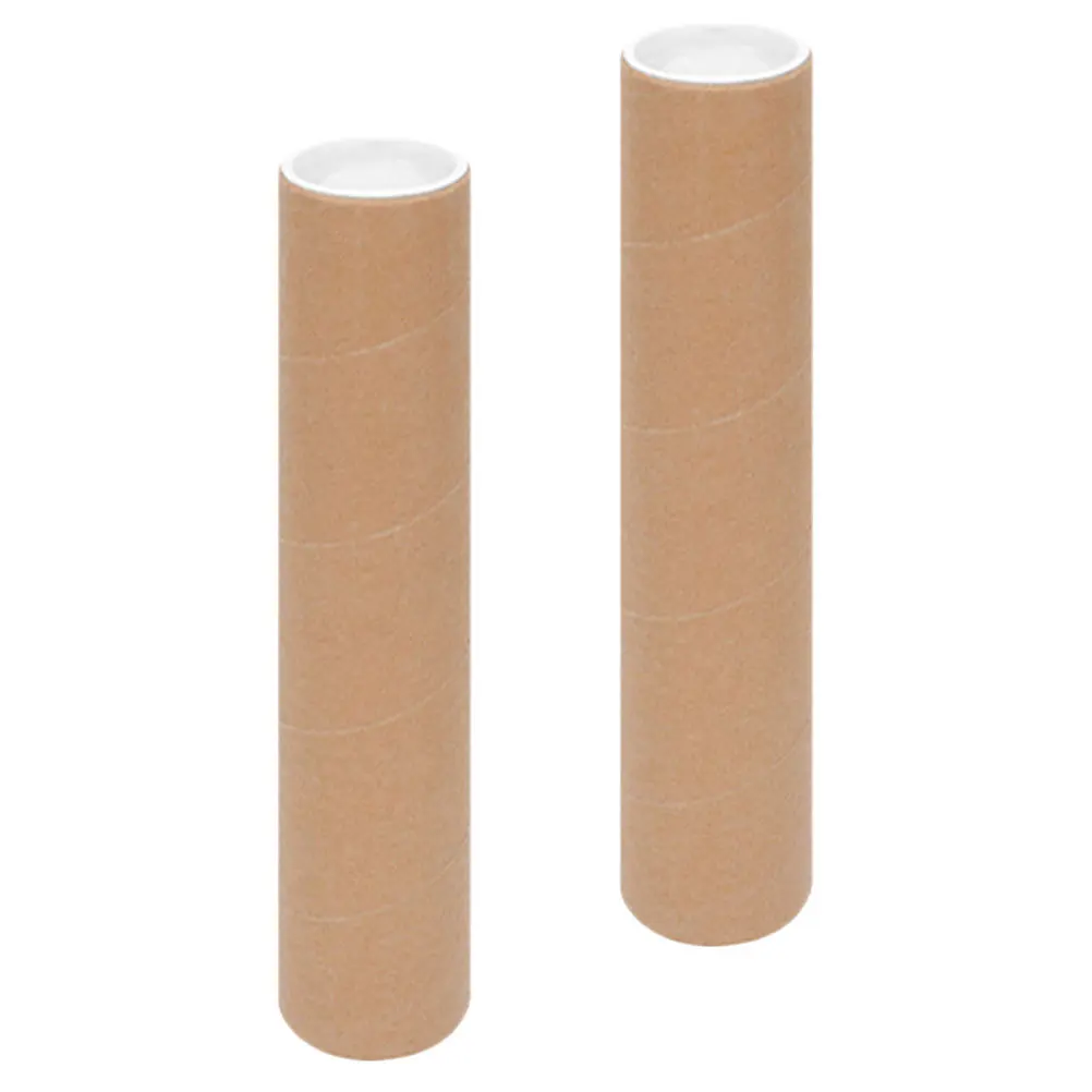 2Pcs Documents Storage Tubes Thick Heavy-Duty Material End Caps Secure Closure Poster Mailing Tube Artwork Transport Storage
