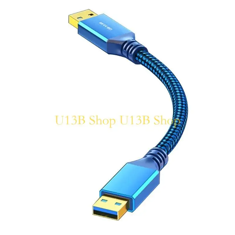 U13B USB خط الشحن الذكور إلى الذكور نقل الحبل يدعم ما يصل إلى 5 جيجابت في الثانية