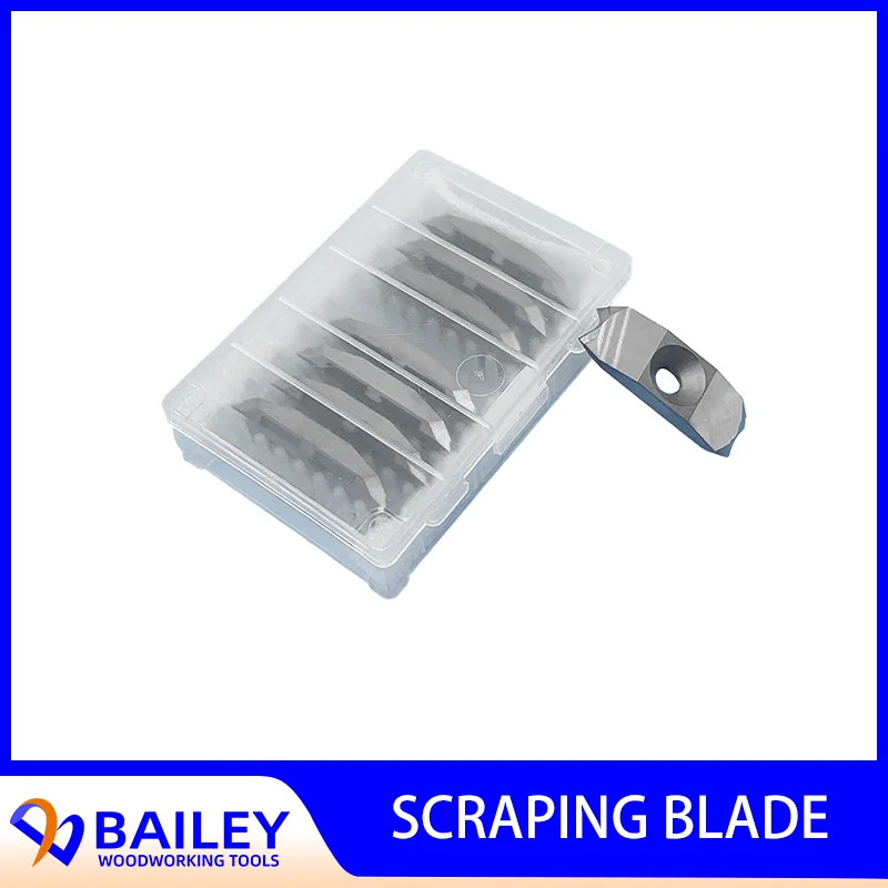 BAILEY 10PCS 33.5x12x3mm Carbide Scraping Blade Woodworking Tools Knives Scraper For Edge Banding Machine Fillet Scraper