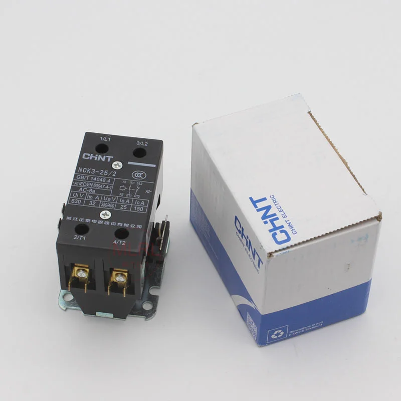 Original CHINT Ac Contactor for Air Conditioner NCK3-25/2 25A 220V NCK3-32/2 32A 220V NCK3-25/101 NCK3-25/1 40A NCK3