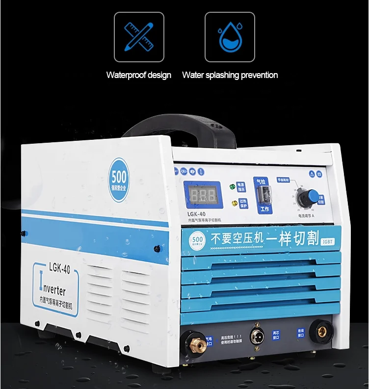 NO Gas Ari Compressor Plasma Cutting Machine Built-in Air Pump LGK40/60 Industrial Grade 220V Electric Welding