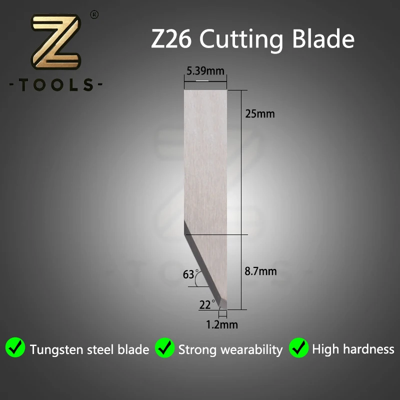 Z26 Carbide Machine Vibrating Knife Oscillating Digital CNC Cutter Tipped Grooving Tools CNC Cutting Blades