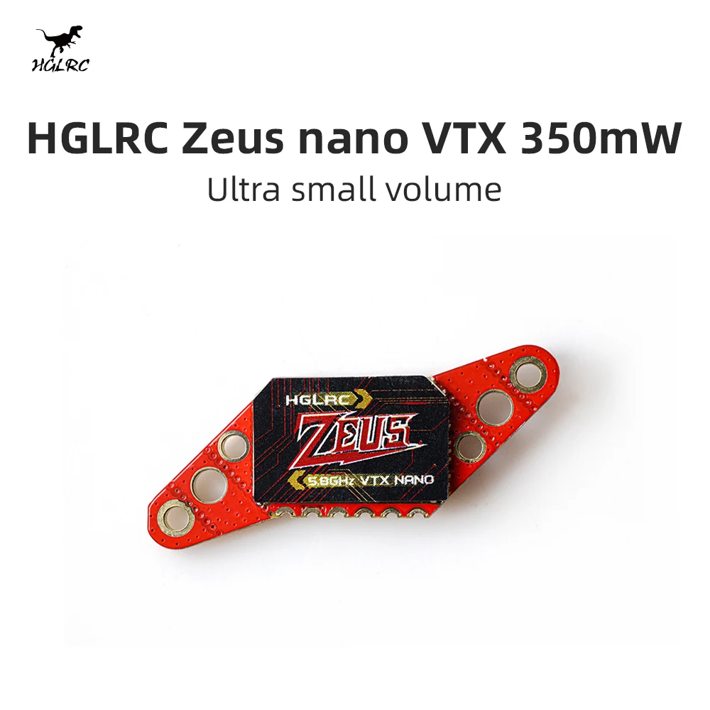 HGLRC Zeus nano VTX 350 mW 16x16 20x20 25,5x25,5 mm per drone da corsa FPV