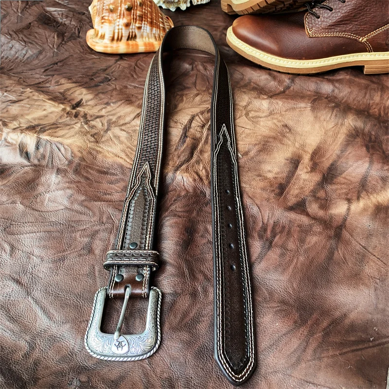 american-western-cowboy-buckle-waist-belt-with-carved-lotus-pattern-hollow-out-top-layer-cowhide-leather-belt-for-unisex