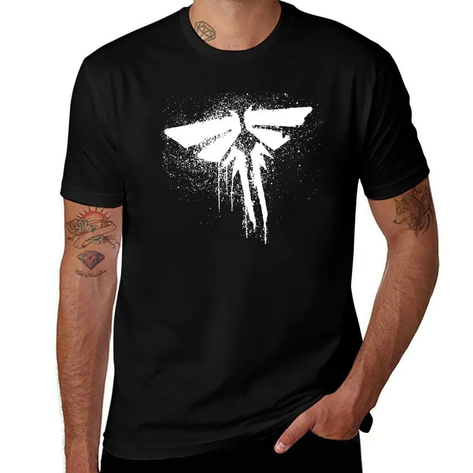 Fireflies Emblem T-Shirt Basic All Season Solid T-Shirt
