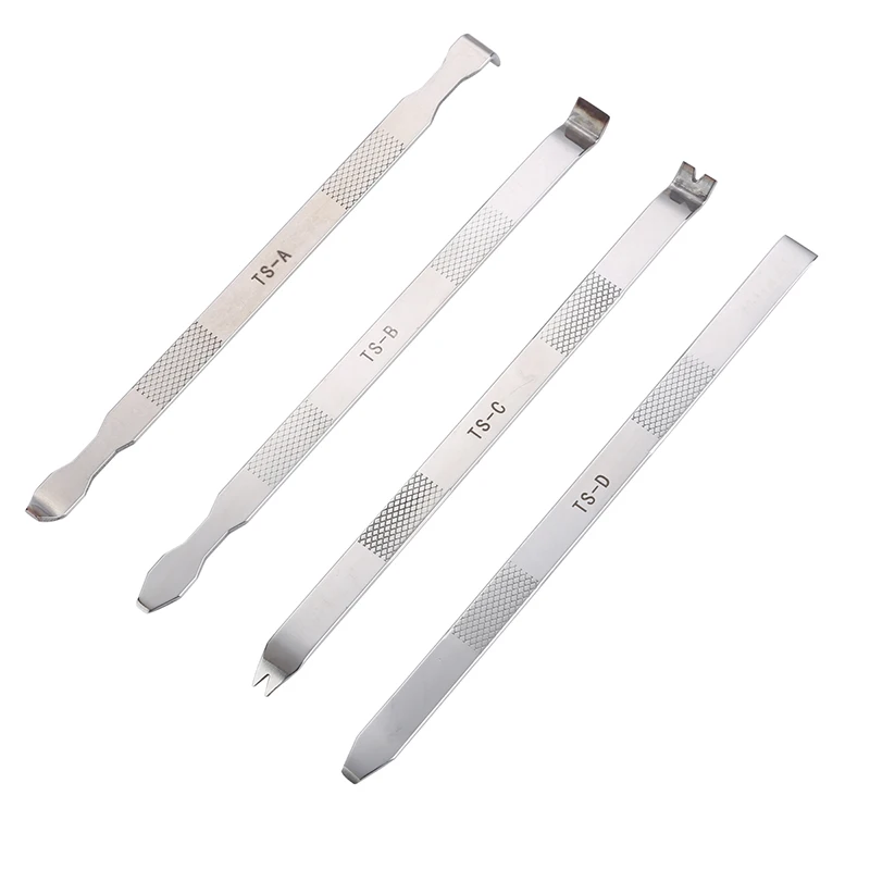 4 IN 1 Double-Head Disassembly Opening Tools Set High Hardness Metal Crowbar for iPhone Samsung Mobile Phone Tablet Repair Tools