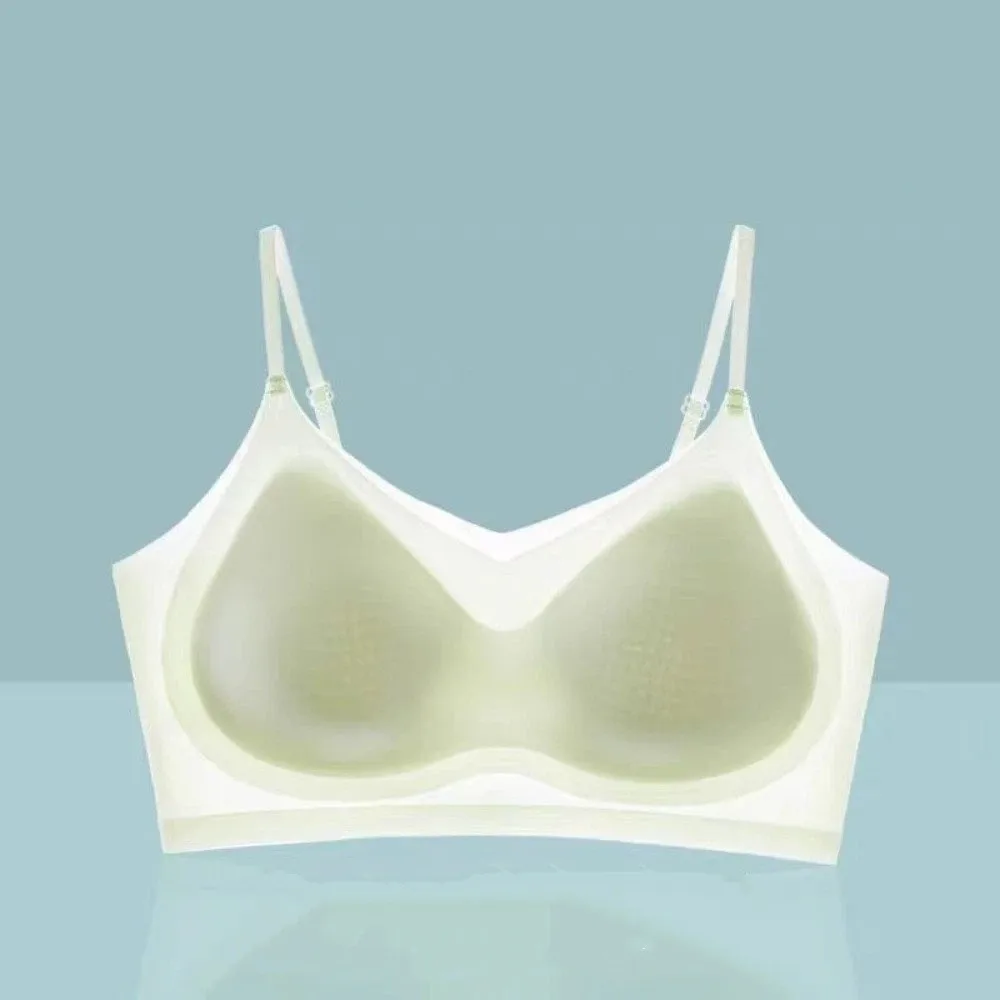 Sujetador sin costuras transpirable y ajustado, antichoque y antideslizante para mujer, con espalda hermosa, ropa interior ultrafina para yoga