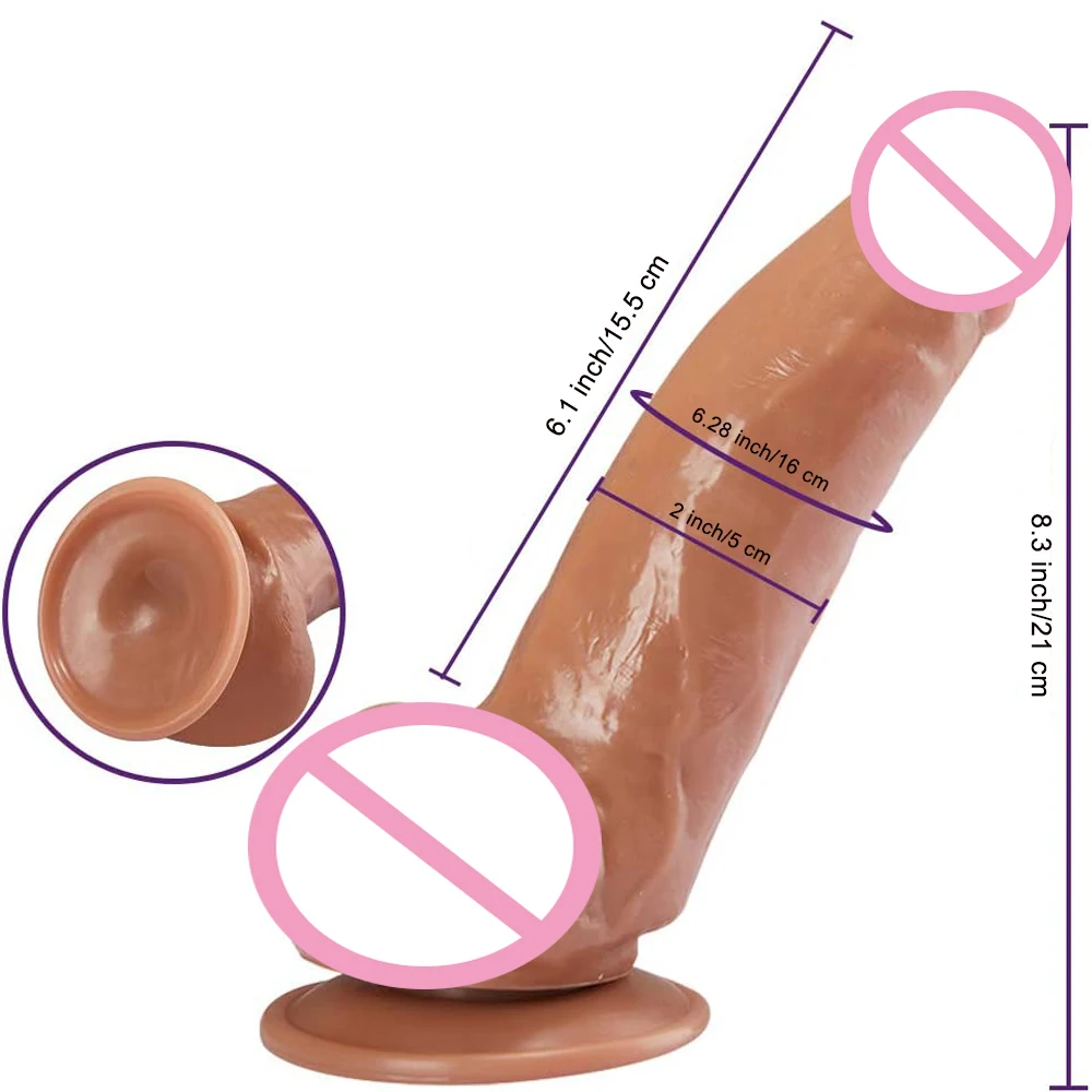 Vein Huge Dildo Thick Cock Double Silicone Penis Adult Sex Toys For Woman Vagina Anal Masturbation Soft Realistic Big Penis