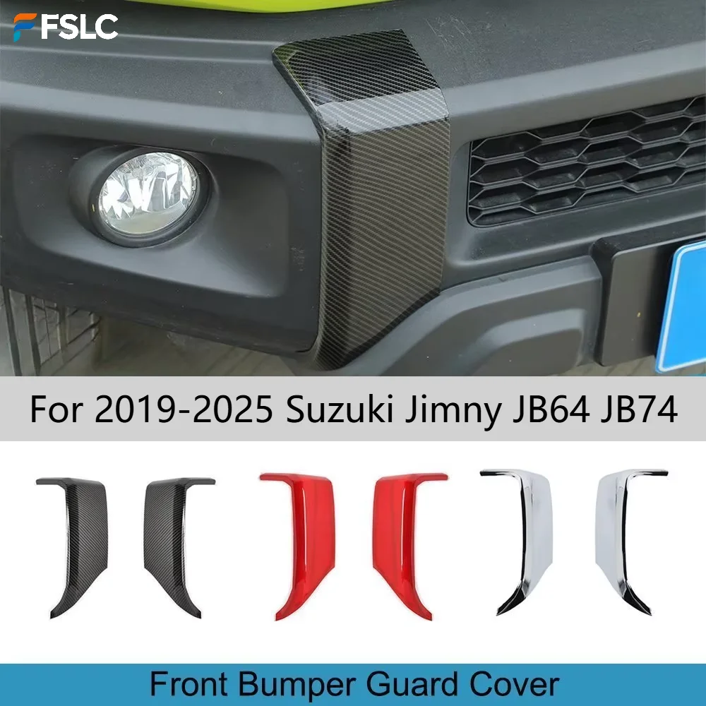 

For 2019-2025 Suzuki Jimny JB64 JB74 Front Bumper Decor Cover Guard Trim Stickers Exterior Car Accessories