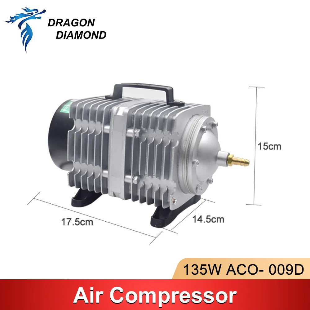 Imagem -03 - Compressor da Bomba de ar ac 110v 220v Auxiliar ar Magnético Elétrico para Co2 Cnc Máquina Corte Gravura a Laser Aco009d 135w