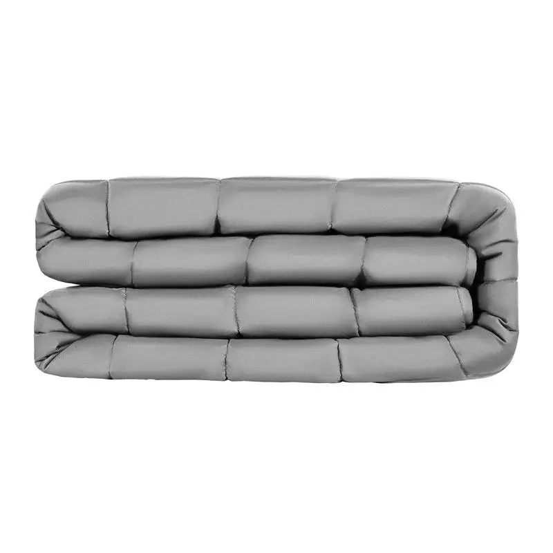 Heavy Gravity Comforter 88 x 104 in For Bedroom Living Room Nap Time, Glass Beads Deep Pressure Therapy All-Season Use 20 lbs Grey Large Size Adult Sleep Aid Therapy Blanket
