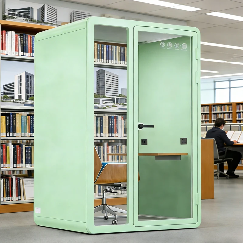 Modern Steel Soundproof Pod Live Streaming Studio Dedicated High Insulation Mobile Work Pod Vending Sale Support Custom