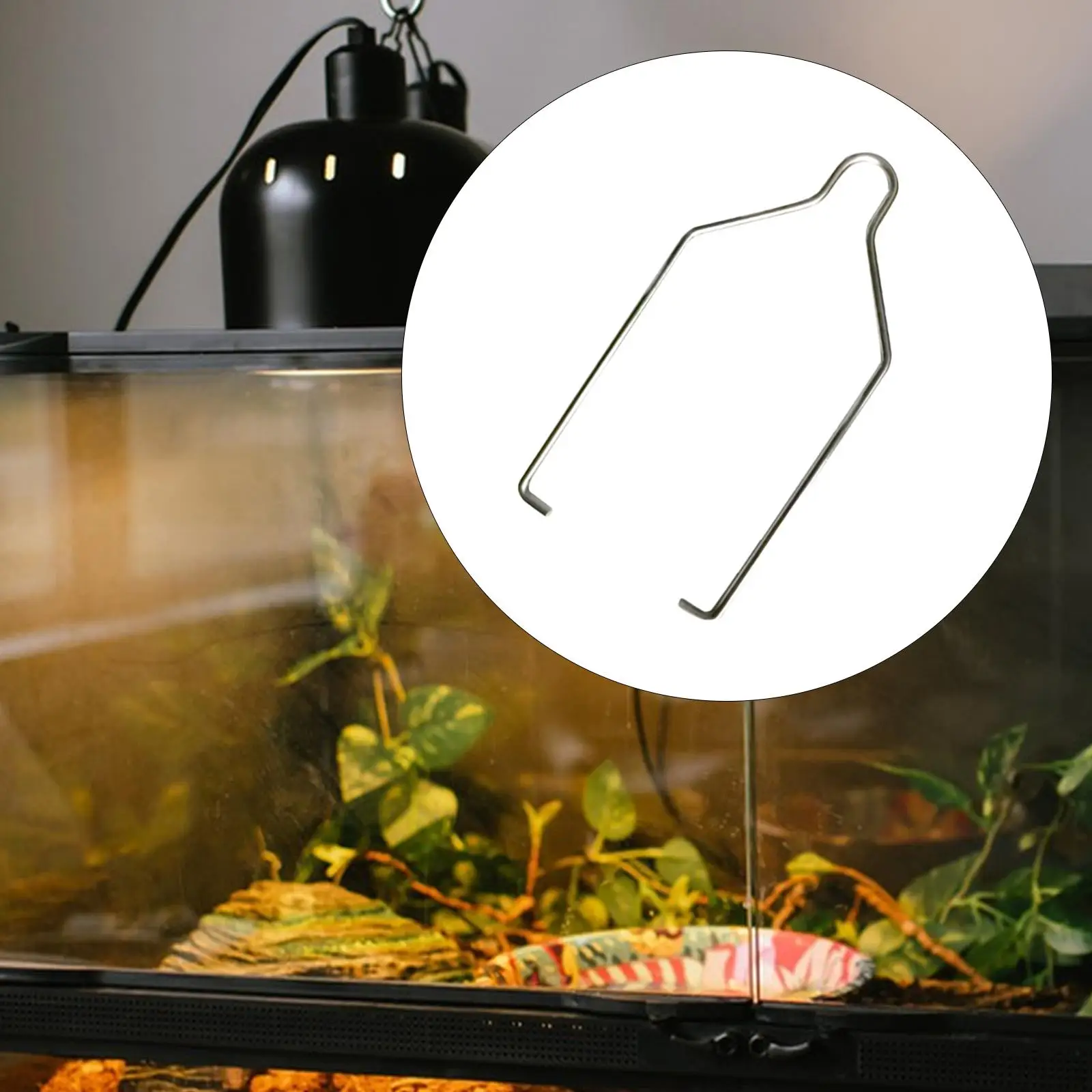 

Держатель лампы с подогревом для рептилий, кронштейн для лампы, кронштейн для нагревательного светильника, крючок для лампы