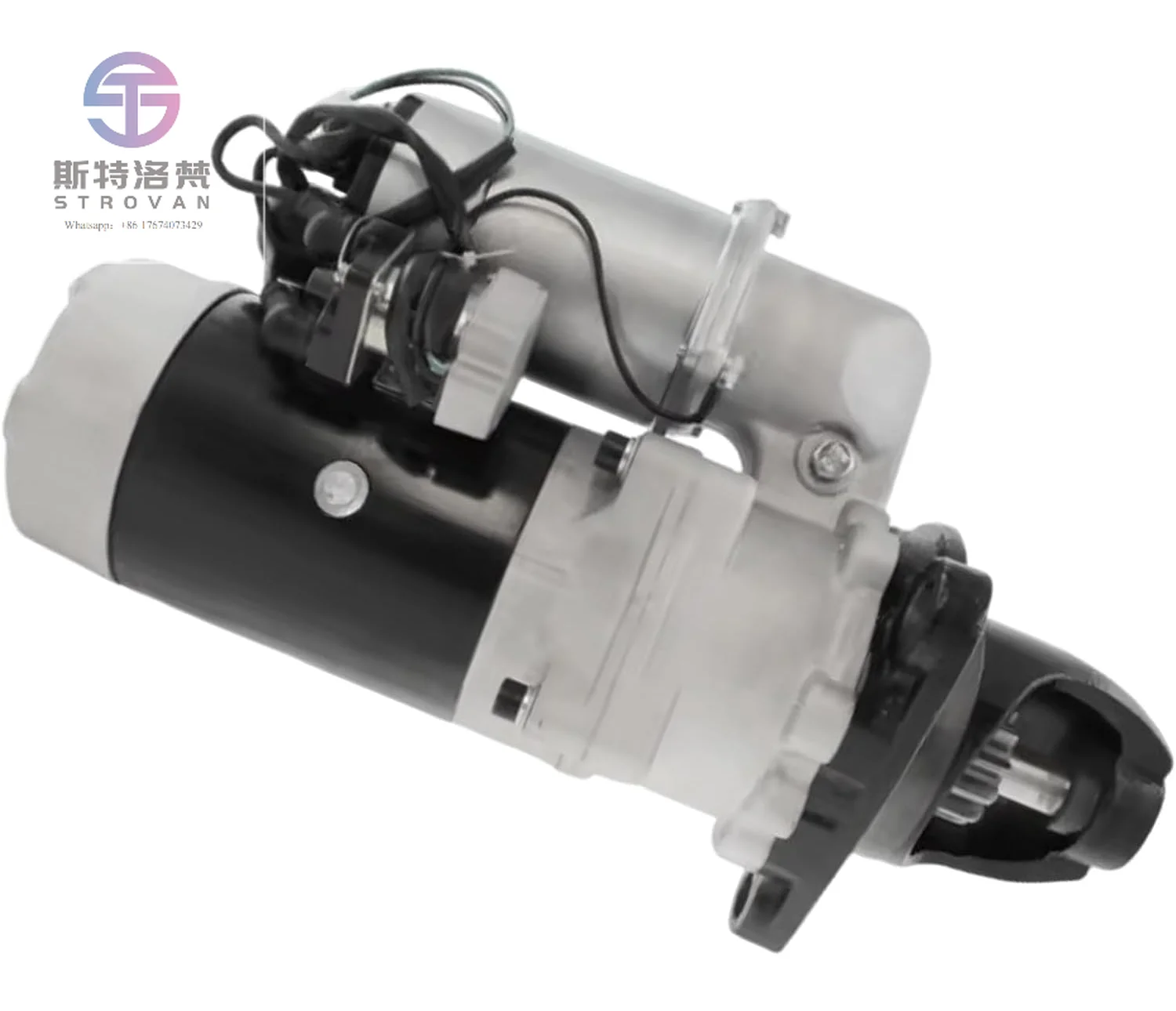

New Starter Motor Compatible With Komatsu Dozer D65E-8 D75-51989-1997 Komatsu Engine S6D125-1 2000- 24V 7.5kw 11T CR
