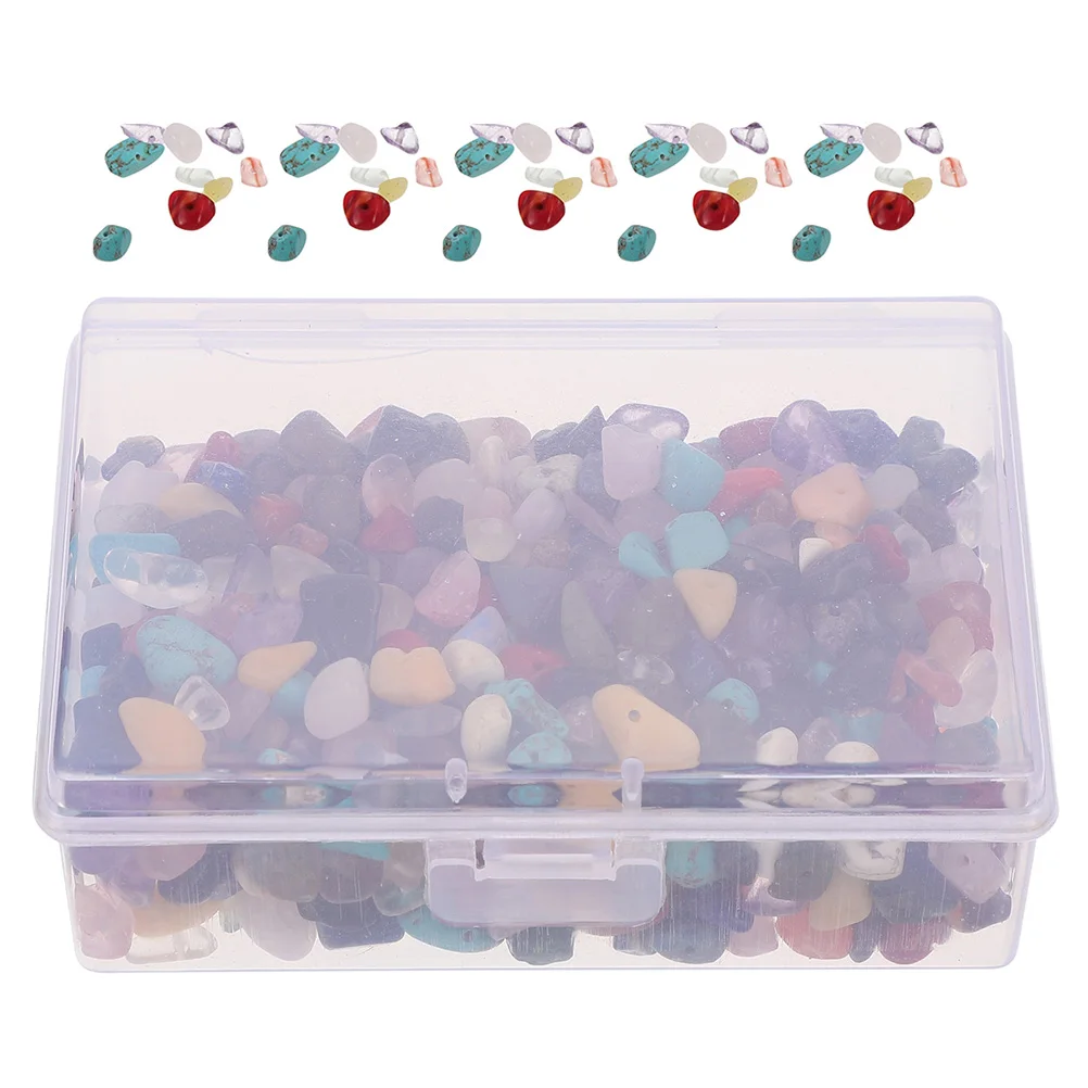 

Diy Irregular Crushed Stones Natural Stone For Jewelry Making Multicolor Loose Beads Craft Supplies Drilled Beads