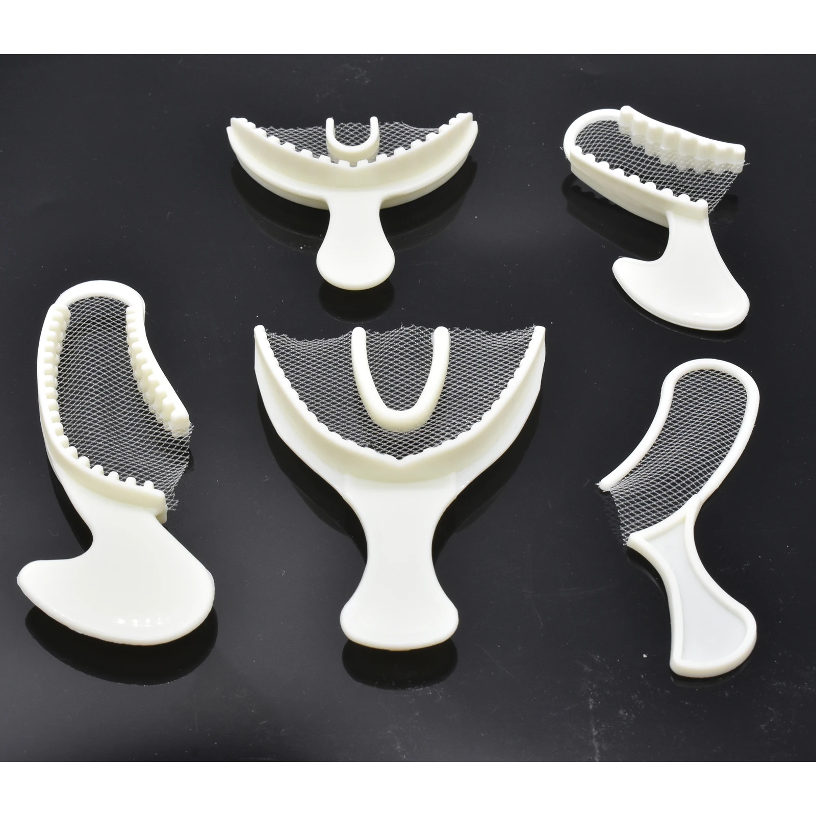 Dental Impression tray with textile net Teeth Holders 3-in-1 Dental disposable Impression Bite Registration Trays Dentistry Lab