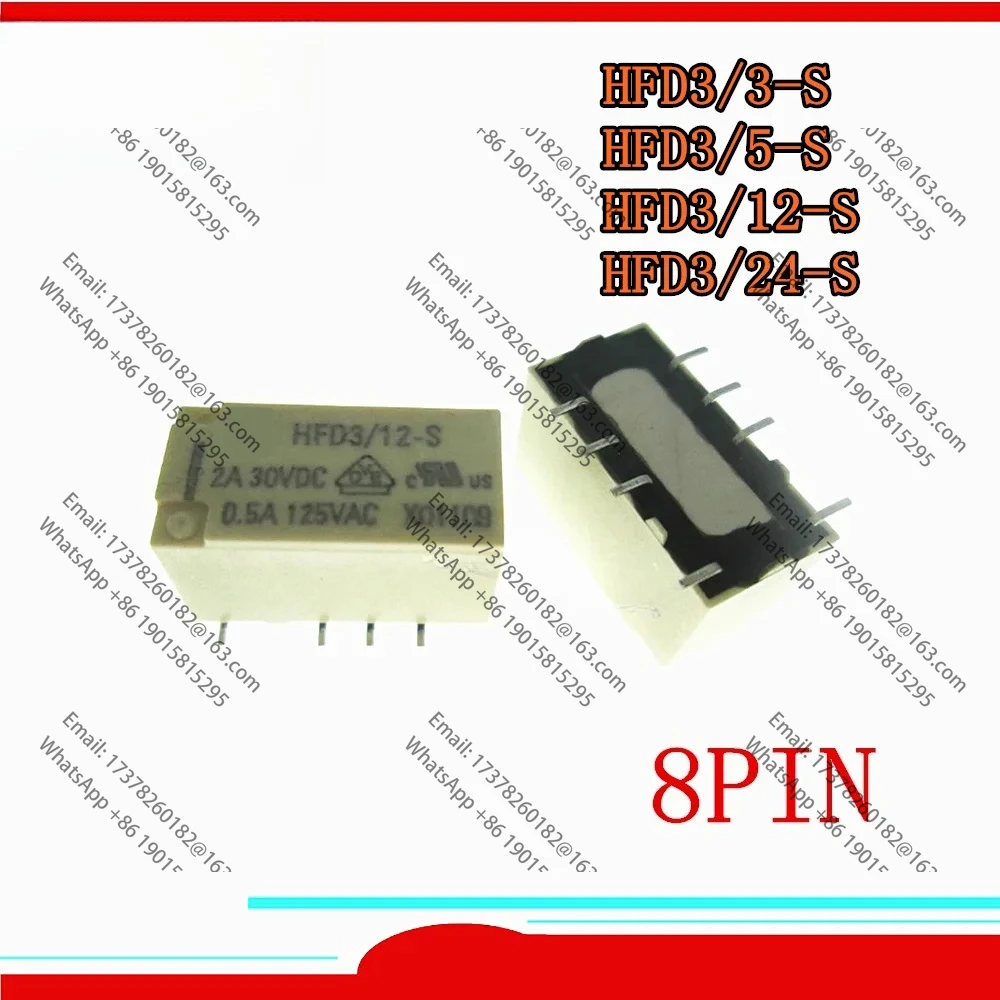 

10 шт. НОВОЕ сигнальное реле HFD3/5-S HFD3/12-S HFD3/24-S HFD3/12 HFD312 S HFD312S HFD3 3 S HFD3-12V-S 12VDC DC12V 12V 2A 125VAC SOP8