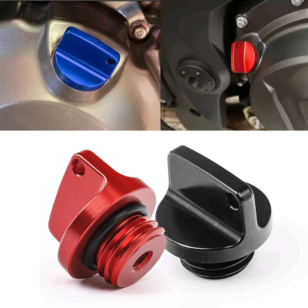 

For Honda Suzuki Kawasaki M20*2.5 Motorbike Oil Drain Plug Cap CNC Engine Fuel Tank Oil Filler Screw Cover Motorcycle Accessory