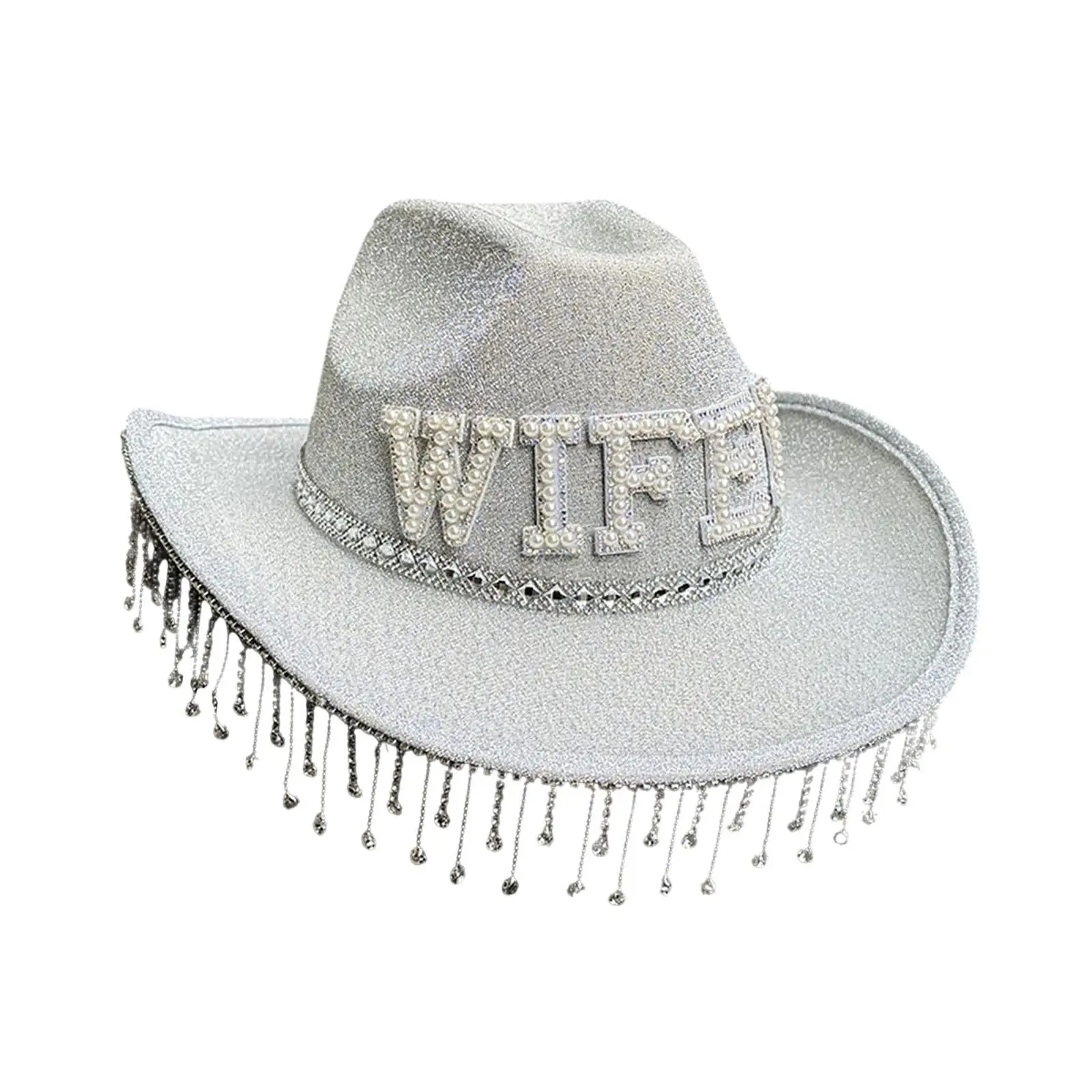 

Cowgirl Hat Wide Brim Simple Cowboy Hat Sun Protection Hat for Fancy Dress Music Festival Concerts Birthday Events Party Favor