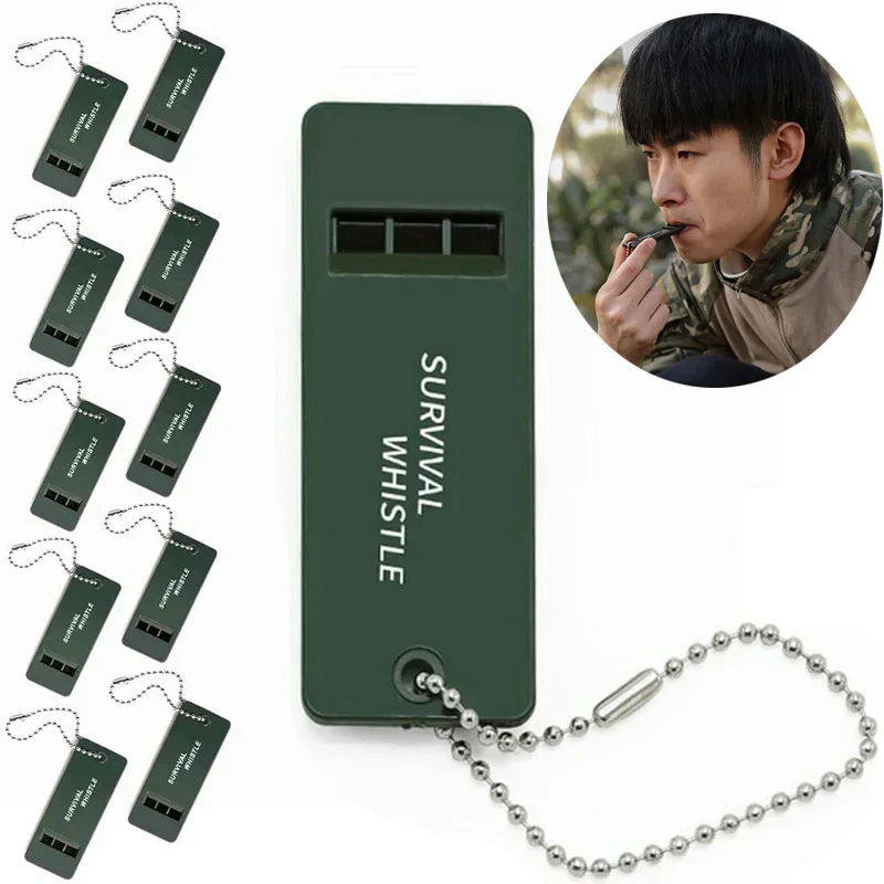 Outdoor SOS Survival Whistle Camping Emergency Whistle 3Frequency Whistle for Backpacking Hiking Rescue Signaling Survival Tools