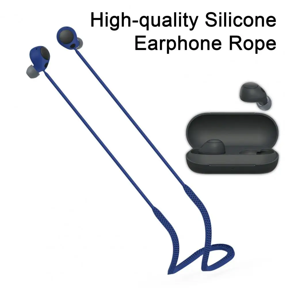 Impermeável Silicone Neck Strap for Wf-c700n, Anti-Lost Rope, Earphones Lanyard, Sports Earphone, seguro, confortável Headphone