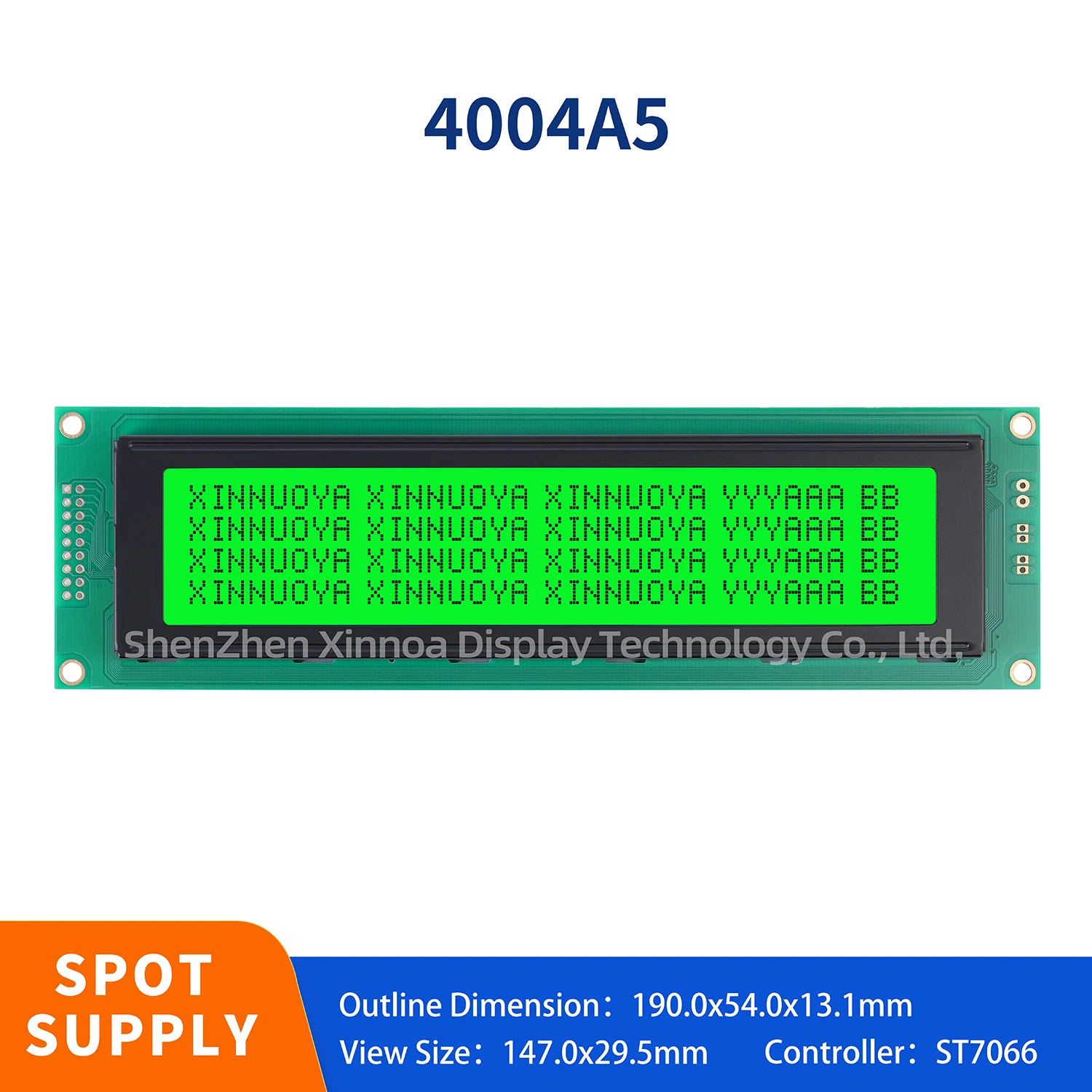 Emerald green light 5V 40X4 4004 4004A character LCM yellow blue color with LED backlight HD44780 controller