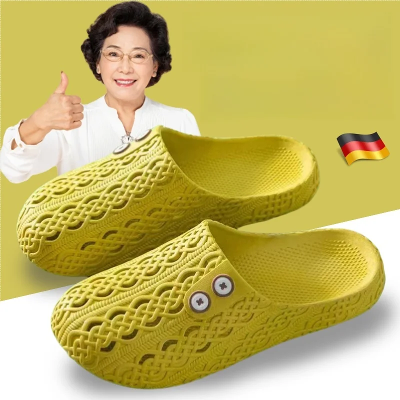 

Нескользящие тапочки для пожилых женщин: летние, для дома и улицы, с закрытым носком, удобные, нескользящие