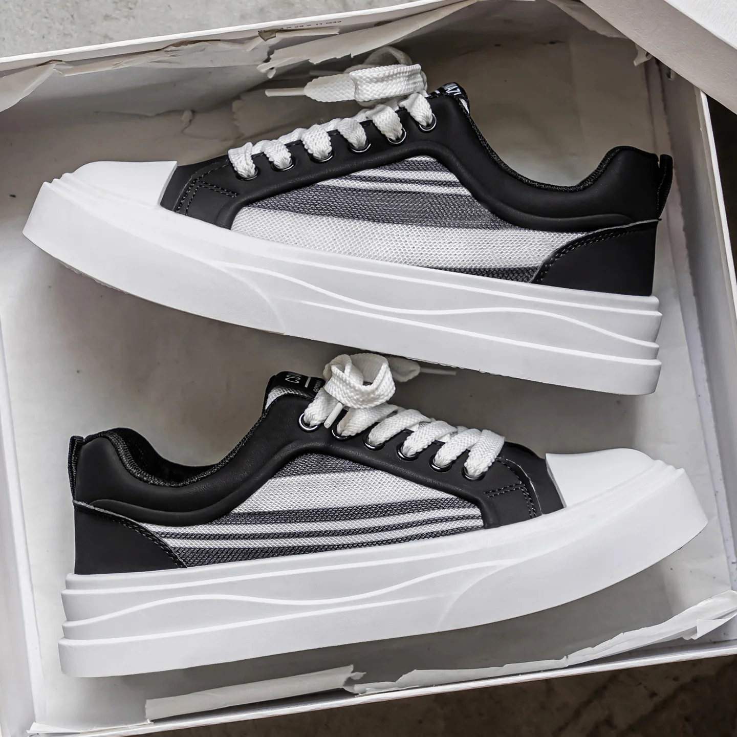 جديد الأزرق كاوبوي حذاء رجالي الراحة أحذية مفلكنة الرجال حذاء التزلج الدانتيل متابعة حذاء قماش الذكور سكيت أحذية رياضية #6