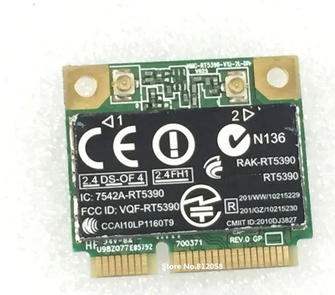 Placa de Rede Sem Fio Mini PCI-E RALINK RT5390 compatível com HP 436 435 431 4230S 4330S e modelos COMPAQ CQ57 G7 SPS