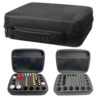 Battery Storage Organizer Case Waterproof Storage Box Explosion-Proof Fireproof for AA AAA C D 9V Lithium 3V-CR 2032 CR 2016