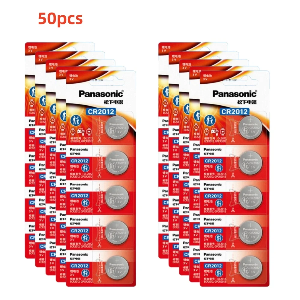 

2-50PCS Panasonic 3V CR2012 Button Battery Suitable for Weight Scale Remote Control Motherboard 3D Glasses Blood Glucose Meter