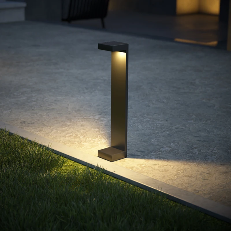 Outdoor impermeável LED Lawn Light, Courtyard Light, moderno, simples Lawn Lâmpadas, Villa Jardim, Landscape Street Light Fixture