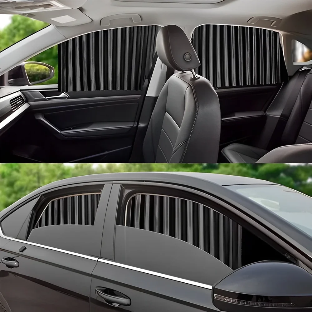 Magnetic Car Sunshade Window Curtains Auto Window Sun Shade Privacy Sun UV Protection Window Shield Car Interior Accessories view 2