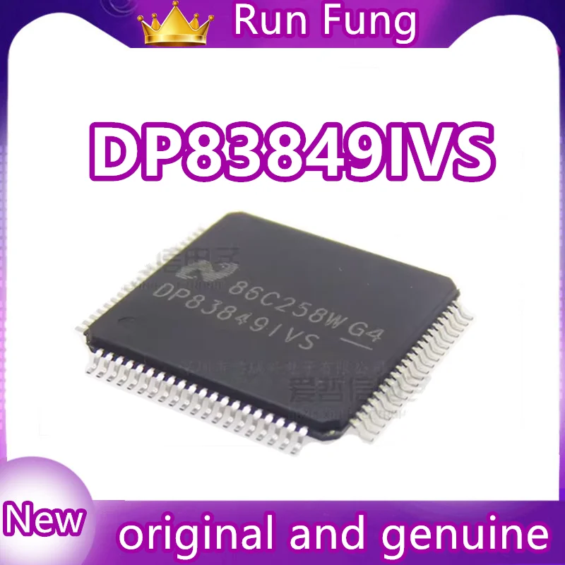 

TQFP80 DP83849IVS DP838491VS IC-чип 100% новый, оригинальный, в наличии, 1 шт./лот