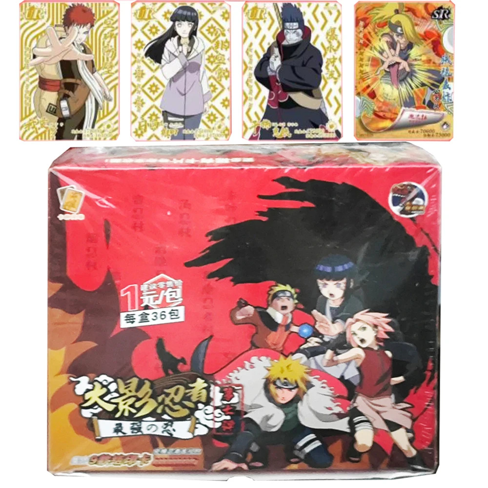 

Genuine Little Dinosaur NARUTO Card For Children Hyūga Neji Akimichi Chōji Aburame Shino Limited Game Collection Card Kids Toys