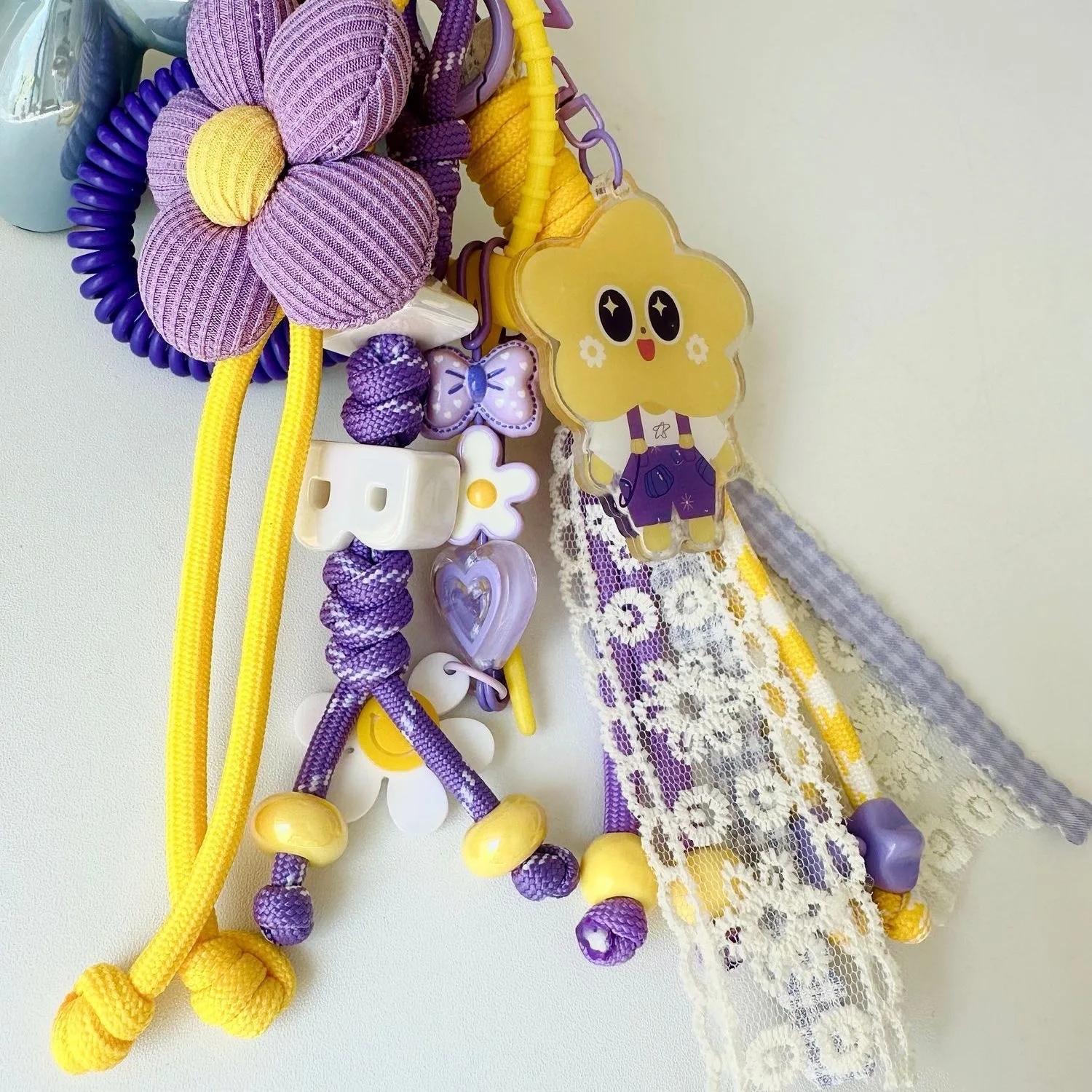 2025 New Thai Star Aouboom Dual Ceri Beaded Keychain School Bag Pendant Bag Decoration Accessories