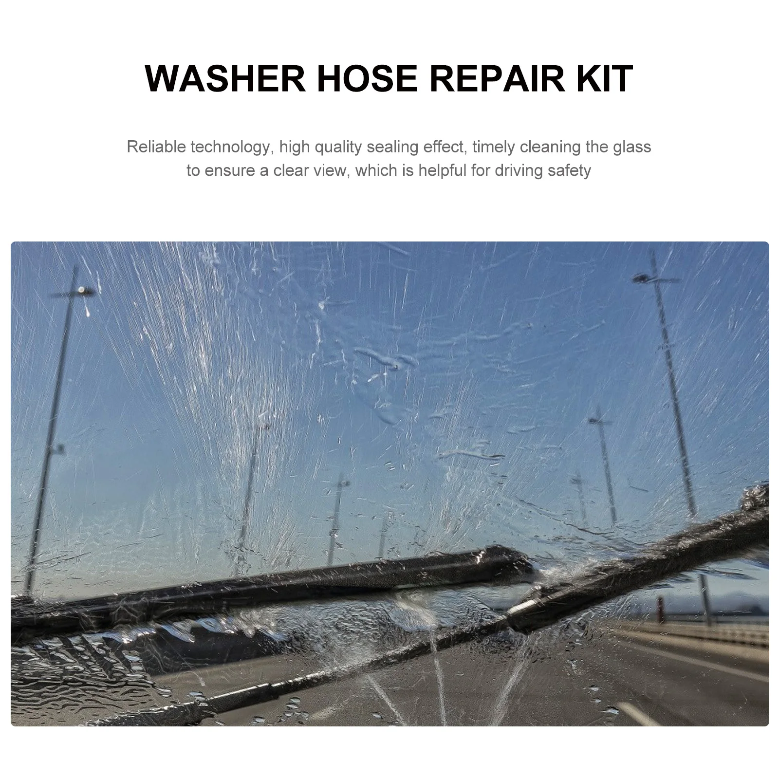 

Water Spray Hose Kit 3Meters Car Nozzle Connector Windscreen Washer Hose Connectors Repair Adapter Plastic Flexible Durable