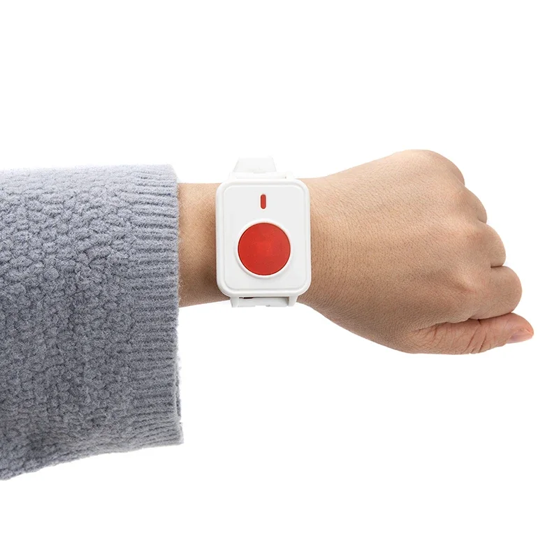 Wireless Nurse Pager System Watch Receiver Patient Button For Home Care Elderly