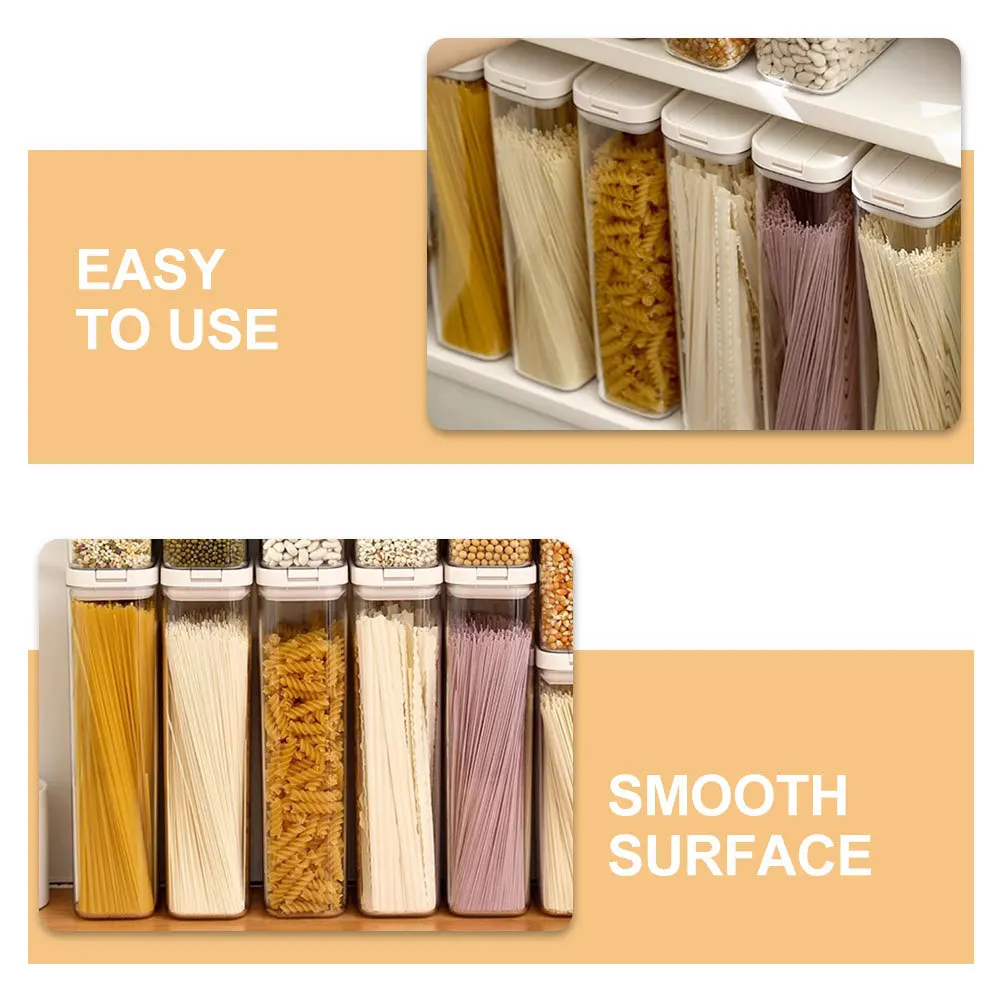 

Pasta Container Spaghetti Container Storage Reusable Large Capacity Airtight Food Storage Pantry Organizer Kitchen Containers