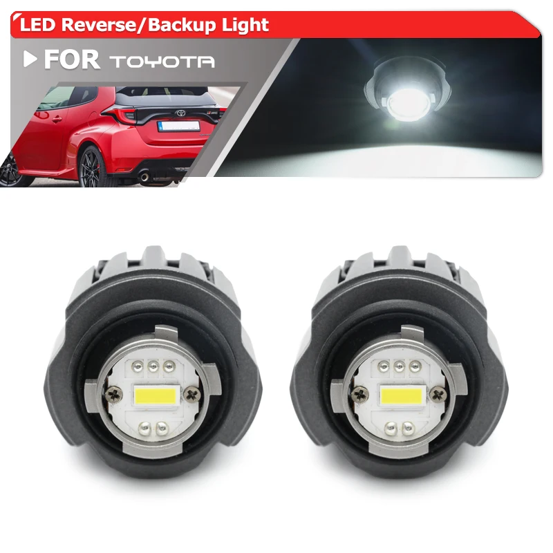 For Toyota GR Yaris/ Yaris IV XP210 20+ Yaris Cross 21+ Corolla Hatch E210 19+ Hilux LW5B Canbus Led Backup Reverse Light Bulbs