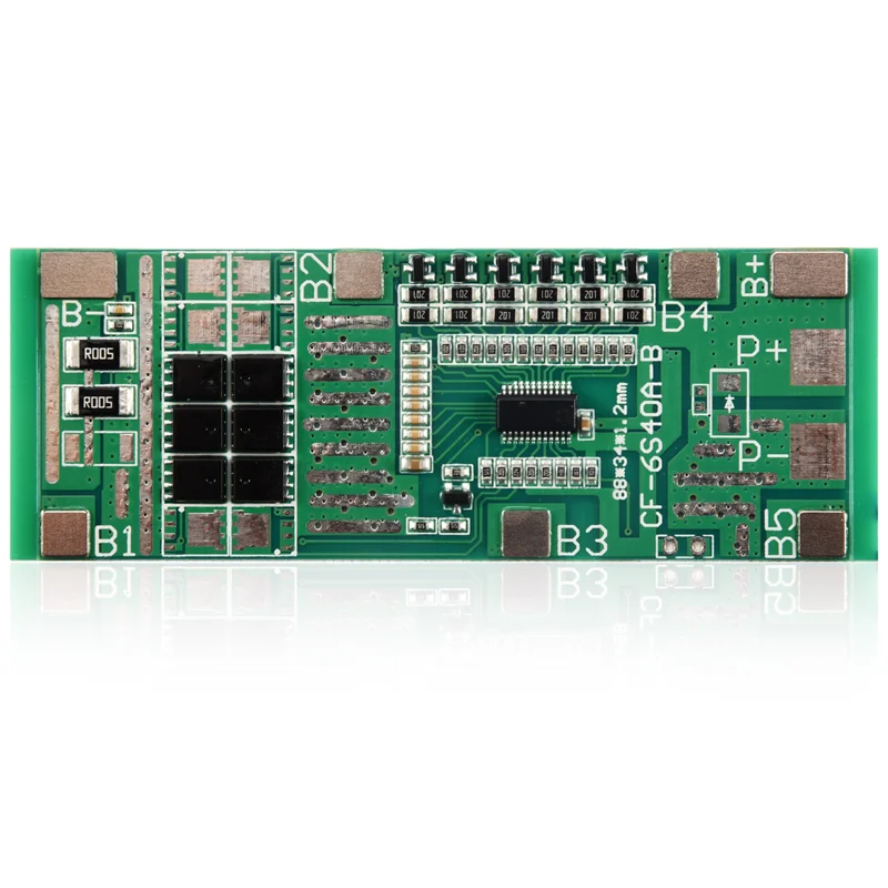 24 فولت 6S 20A 18650 بطارية ليثيوم لوح حماية الإضاءة الشمسية Bms Pcb مع توازن ل Ebike سكوتر