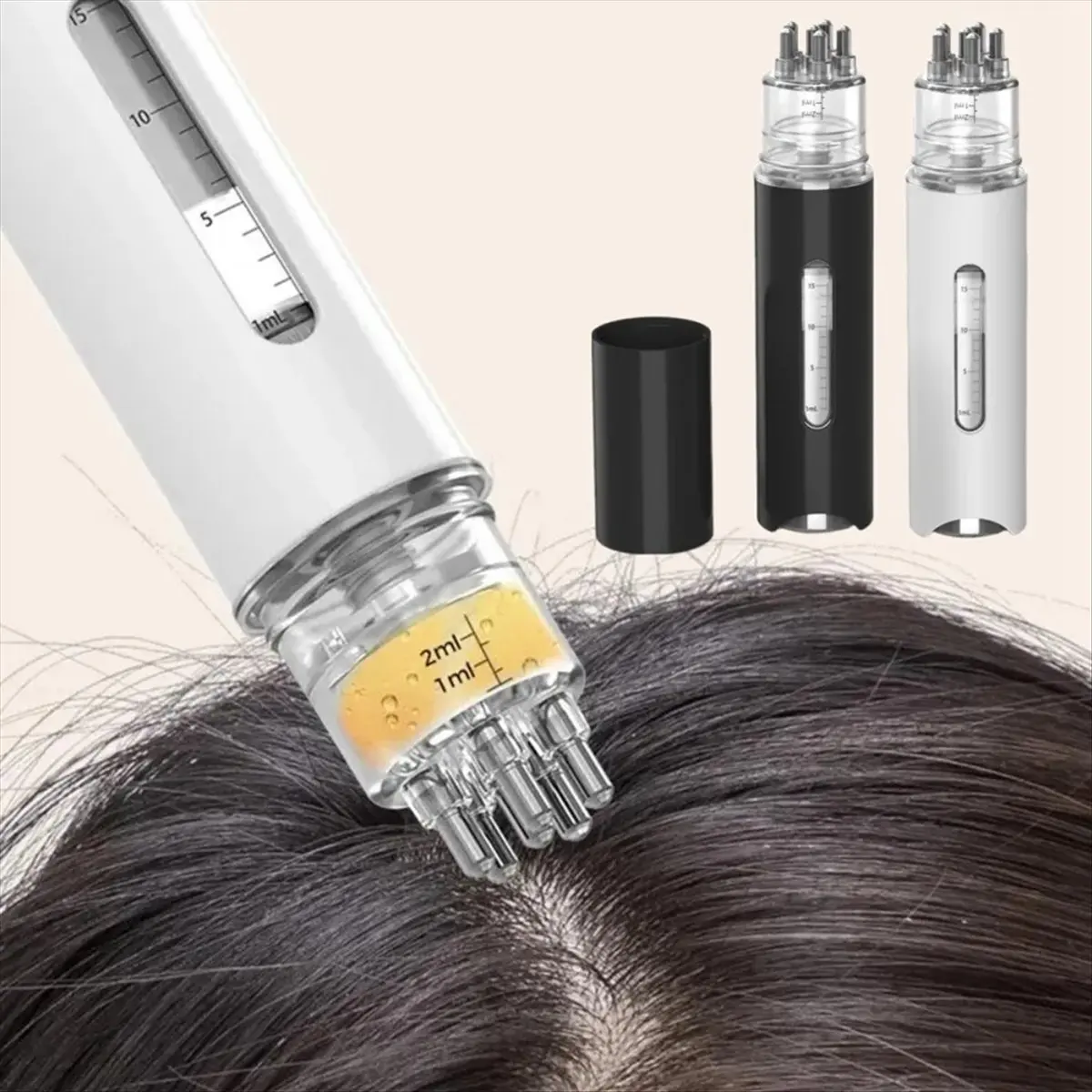 *X07A Scalp Applicator Liquid Comb Mini Massage Comb Essential Oil Liquid Guiding Massager Anti Hair Loss Scalp Care Tools A