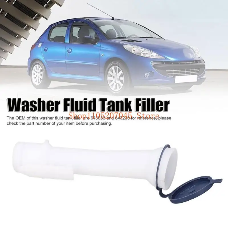 37cd Windshield Cleaning System Filler Tube Permanent Fit Solution Automotive Grade Washer Refill for Vehicle 206 207
