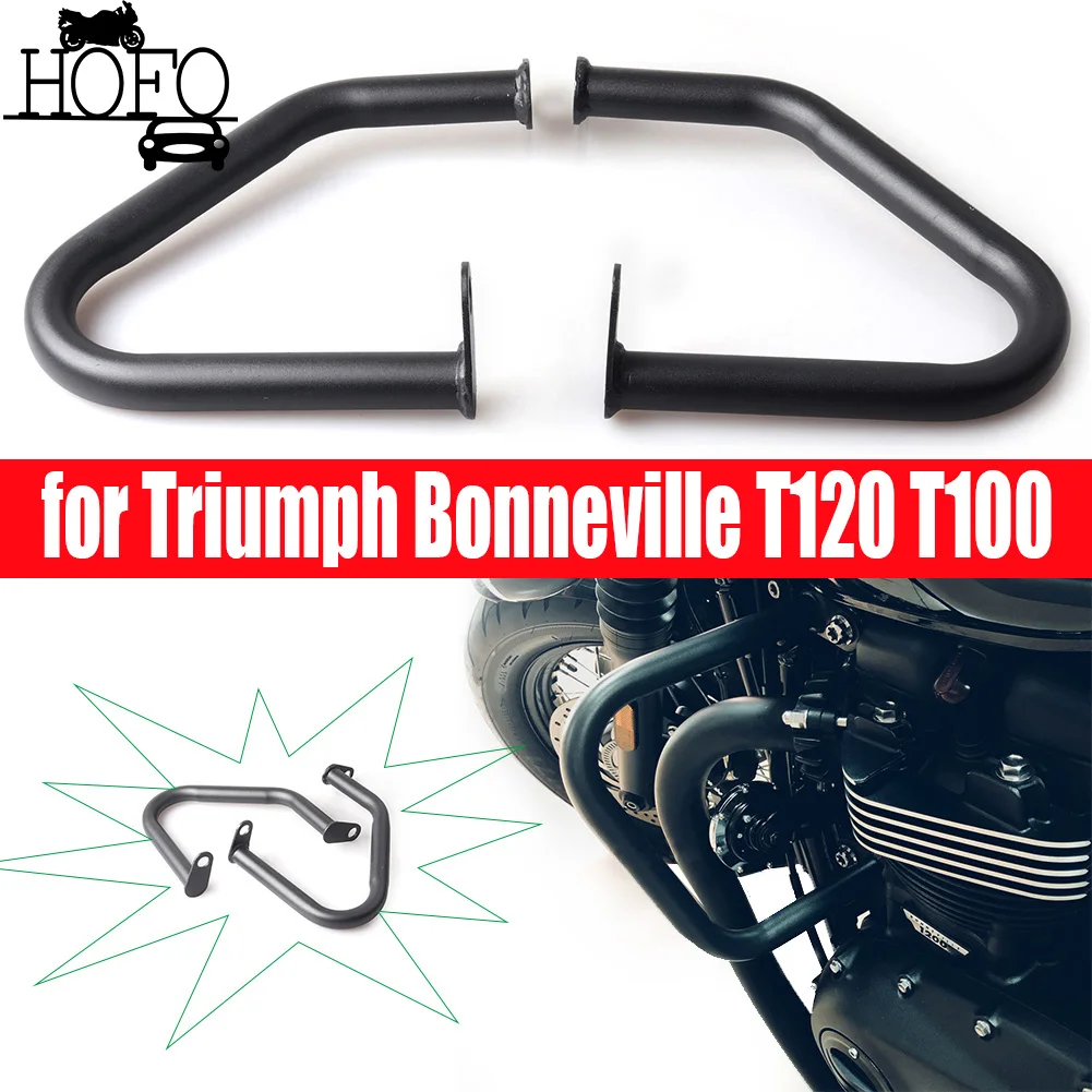

for Triumph Bonneville T100 2016-2020 Engine Guard Crash Bar Bumper Protector Street Cup Twin Speedmaster