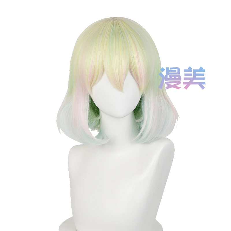 Houseki no Kuni Diamond Cosplay Wig  Mixed Color Wigs Heat Resistant Synthetic Hair For Women Girls Halloween