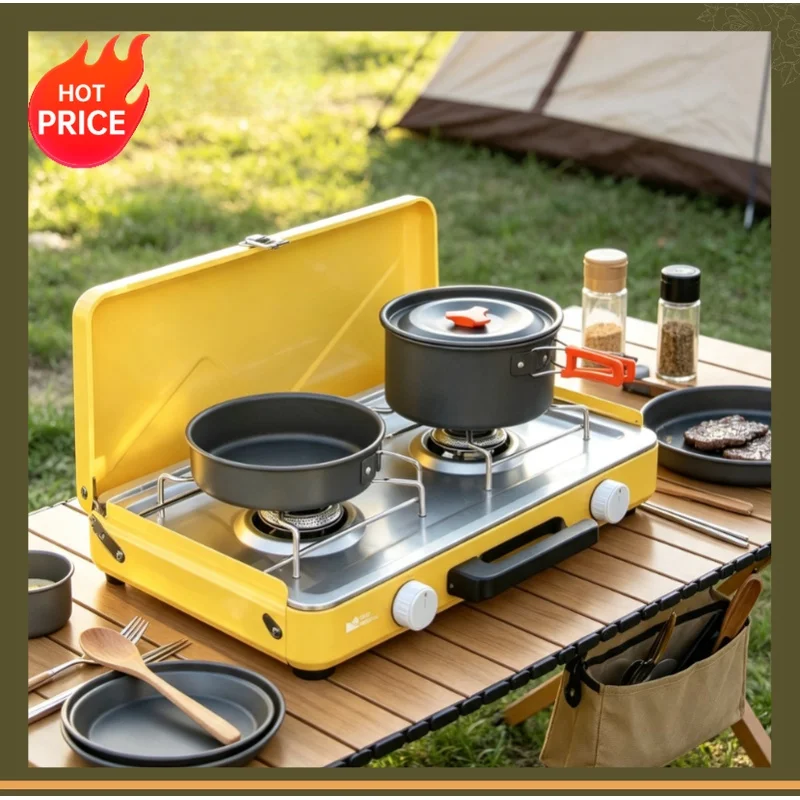 Camping Cookware Set Outdoor Cooking Ultralight Aluminum Pot Kettle cookware Set Portable Travel Tableware Set With Storage Bag
