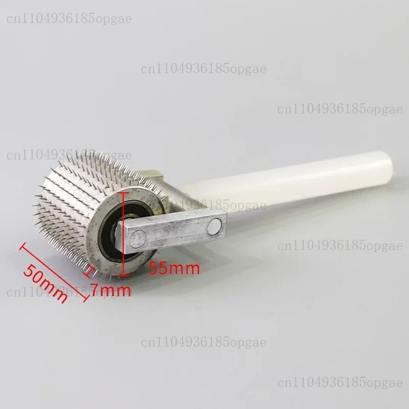 Perforated Needle Roller Perforated Pinhole Hand Push Roller Barbed Roller